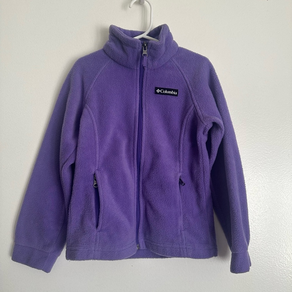 Columbia Kids Purple Fleece Jacket in size XS